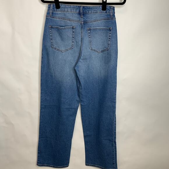 Wild Fable High Waist Wide Leg Jeans Sz 6 Medium Wash - Picture 3 of 6